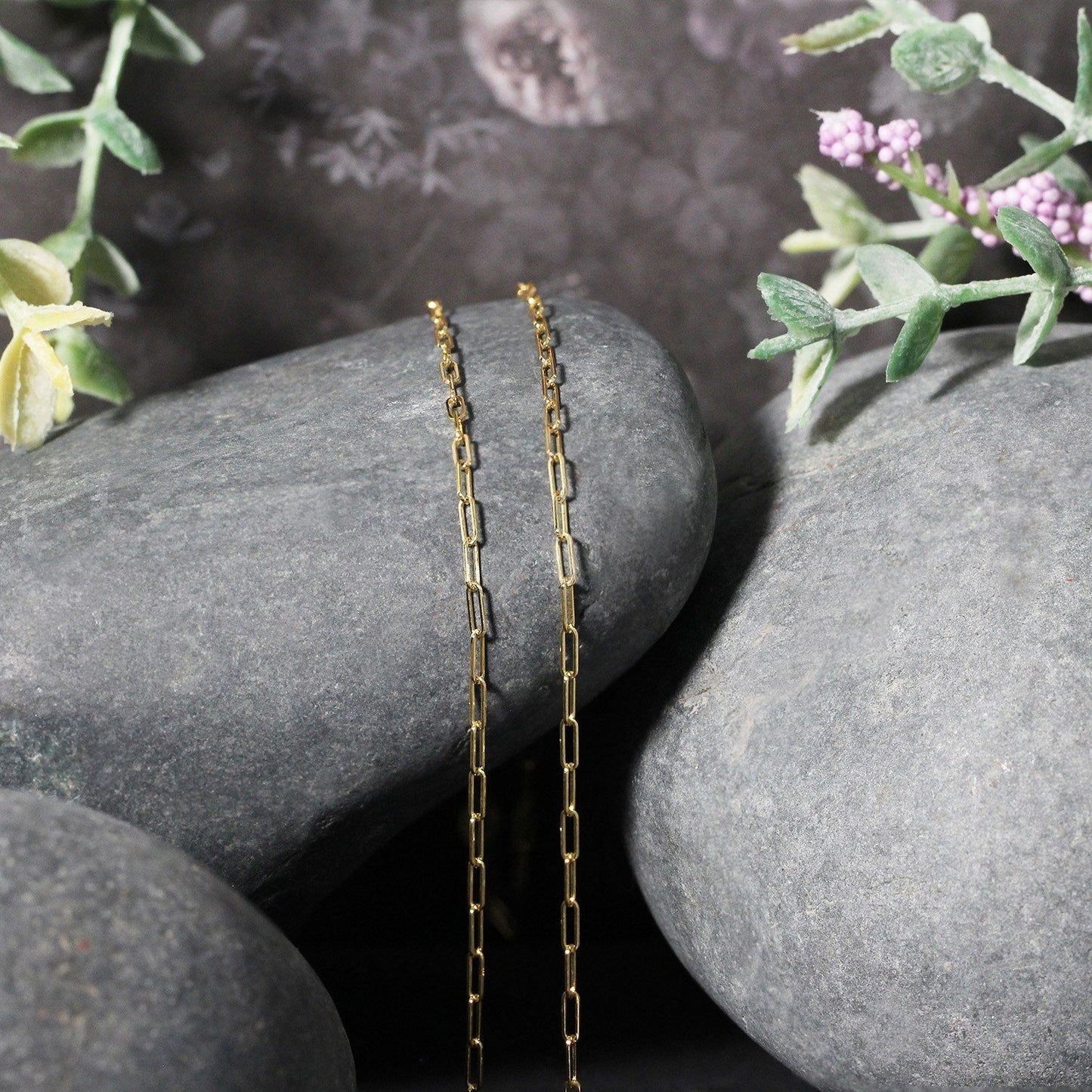 18K Yellow Gold Fine Paperclip Chain (1.50 mm)