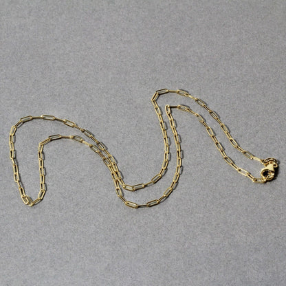 18K Yellow Gold Fine Paperclip Chain (1.50 mm)