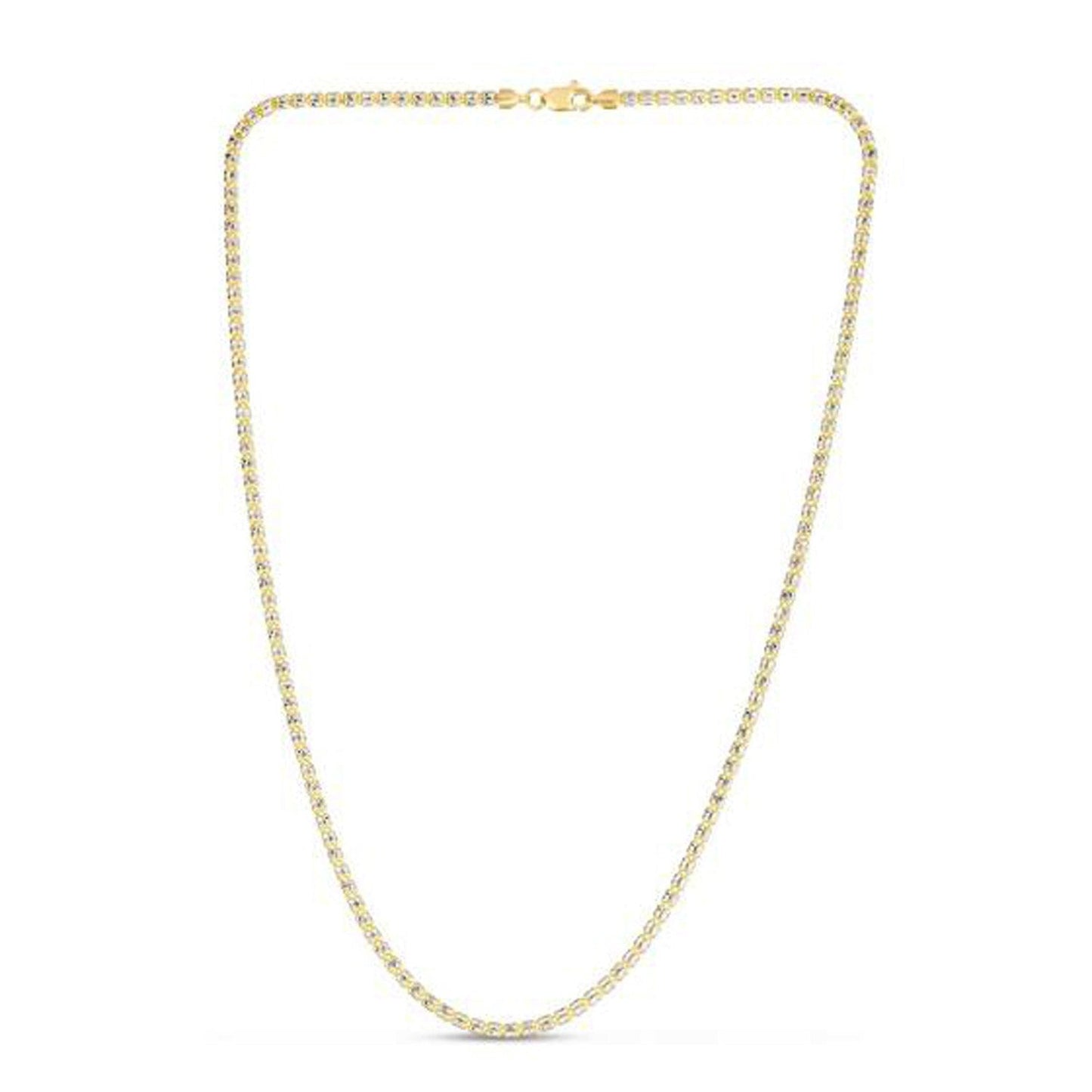 Ice Barrel Chain in 14k Yellow Gold (2.70 mm)