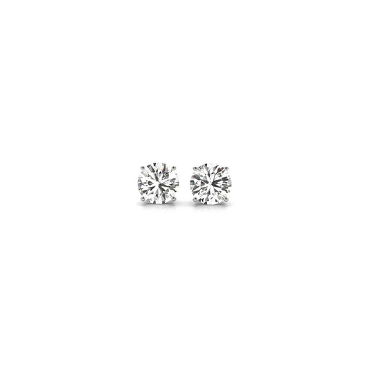 1/2 cttw Lab Grown Round Diamond Stud Earrings 14k White Gold (G/VS2)