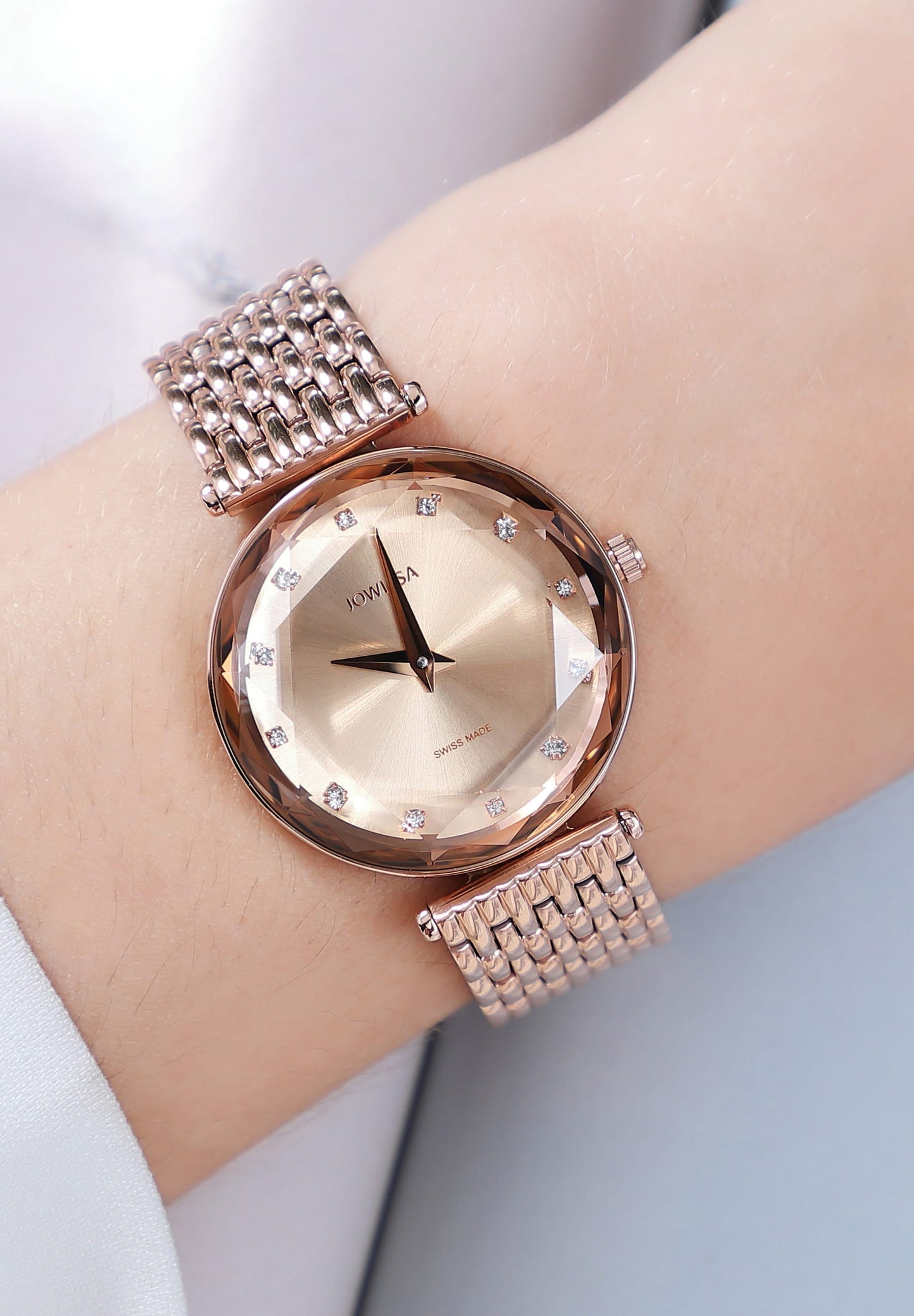 Facet Brilliant Swiss Ladies Watch J5.845.M