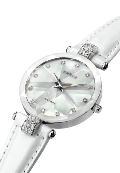 Facet Strass Swiss Ladies Watch J5.619.M